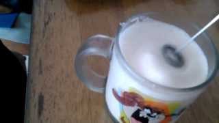 Aerolatte Review Frothing Cold Milk In Under 1 Minute [upl. by Nywloc612]