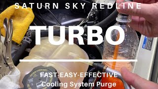 Tim’s Garage Episode 20 Saturn Sky Solstice Turbo Cooling System 15 min EASY Purge [upl. by Onitnevuj918]