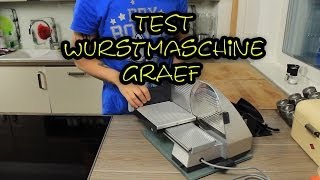 Test Wurstmaschine Graef Master M9 Allesschneider [upl. by Sayce]