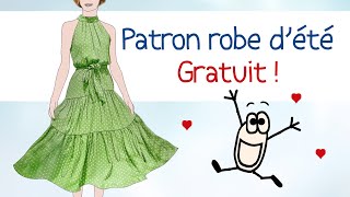 Patron gratuit robe dété [upl. by Eiznekcm]