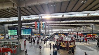 4k München Hauptbahnhof Walking Tour [upl. by Teador]