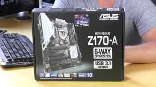 ASUS Z170A Motherboard Unboxing amp Overview [upl. by Alohs]