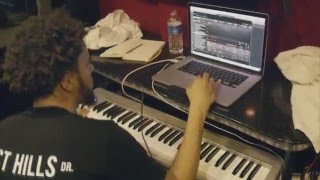 J Cole Making Beat On His Tour Bus [upl. by Ashlin]