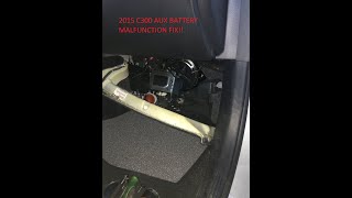 2015 C300 AuxilIary Battery Malfunction Fix DIY [upl. by Brookhouse]