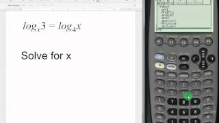 Logarithms on TI 89 Titanium Calculator [upl. by Ahsatin727]