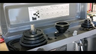 Drill Press Setup P1 Intro and Belt amp Pulley Adjustments [upl. by Bernj]