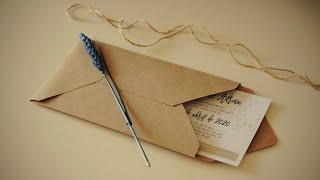 Cómo hacer un sobre para tu invitación 💌 DIY [upl. by Latoyia868]