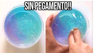 HAZ SLIME CON 1 INGREDIENTE💦 Probando Recetas SIN Pegamento [upl. by Iralam810]