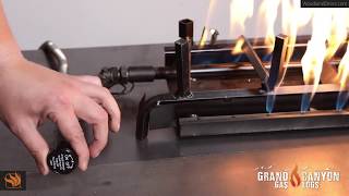 How to Light the Pilot Light on a Gas Log Burner [upl. by Llenod5]