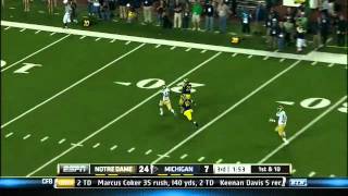 Notre Dame at Michigan  Football Highlights [upl. by Mirielle459]