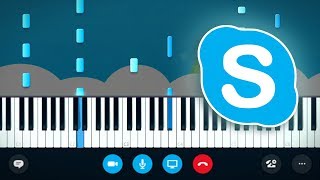 How to Play the Skype Ringtone  Piano Tutorial [upl. by Allie]