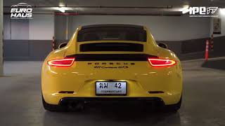 PORSCHE 991 CARRERA GTS  IPE F1 exhaust system [upl. by Tnecnev]