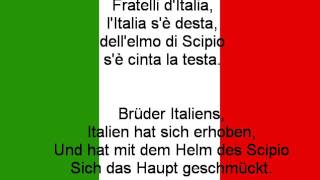 Nationalhymne Italiens text [upl. by Einttirb]