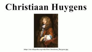 Christiaan Huygens [upl. by Airotna232]