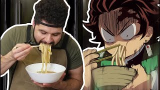 How to Make Udon From Demon Slayer  Foodie Friday [upl. by Moguel]