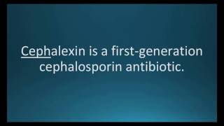 How to pronounce cephalexin Keflex Memorizing Pharmacology Flashcard [upl. by Anytsyrk804]