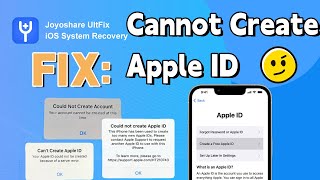 How to Fix Cannot Create Apple ID at This Time  Apple ID Account Cannot Be Created [upl. by Anilok]