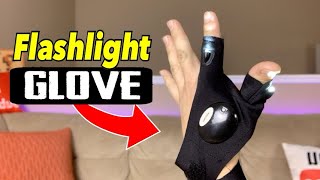 Flashlight GLOVE with 2 Led Lights  WEIRD GADGETS PUT TO THE TEST Part 1  On Amazon [upl. by Enaej]