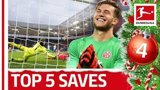 Top 5 Saves  Loris Karius  Bundesliga 2018 Advent Calendar 4 [upl. by Freed]