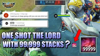 HOW LONG IT TAKES TO REACH 99999 STACKS WITH CECILION 😲 MLBB [upl. by Rol]