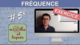 EXERCICE  Calculer des fréquences  Cinquième [upl. by Aseretairam]