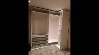 Ikea PAX corner wardrobe [upl. by Annawak]