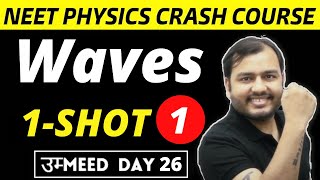 WAVES IN ONE SHOT  PART 1  All Concepts  Shortcuts and PYQs  NEET Physics Crash Course [upl. by Anomer]